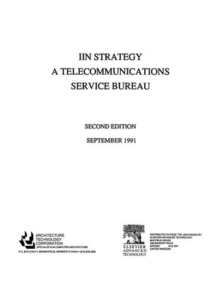 cover image of IIN Strategy – a Telecommunications Service Bureau